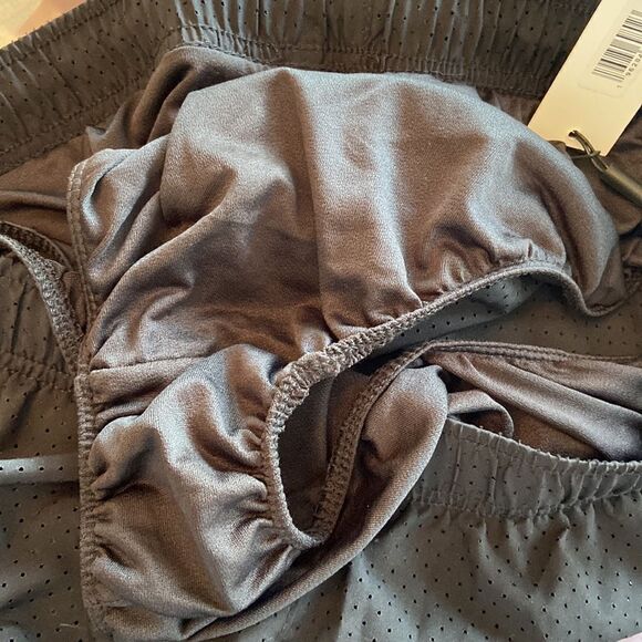 Calvin Klein Performance Perforated Mini Shorts Sz L black and white stripes NWT - Picture 6 of 10